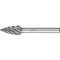 Pferd Carbide Bur - Tree Shape (Pointed), INOX Cut - 3/8" x 3/4" x 1/4" Shank - SG-3 24807 - alternate 1